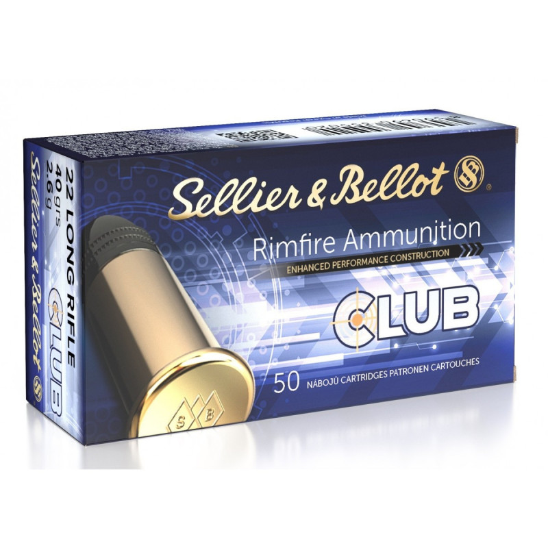 Boite De Cartouches Sellier Bellot Club Cal Lr Gr