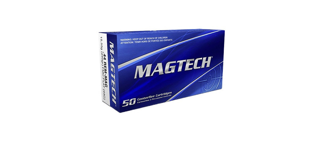 BOITE DE 50 CARTOUCHES MAGTECH CAL.44REM MAG FMJ FLAT NOSE 240GR