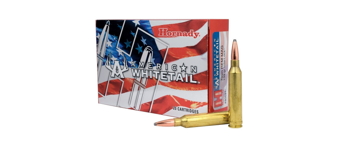 Boite De 20 Cartouches Hornady 7mm Rem Mag 139 Gr Interlock American Whitetail